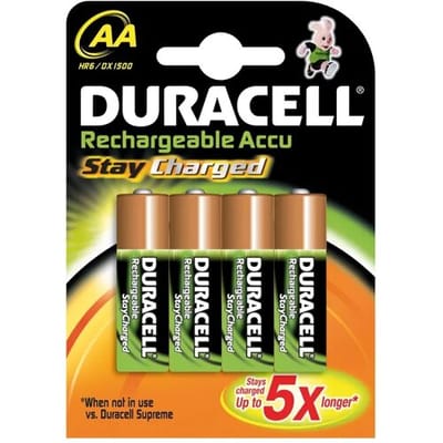 Duracell AA Oplaadbare Batterijen - 2400 mAh - 4 stuks