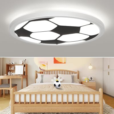 Ronde LED Plafondlamp 24 W 4000 K Warm Wit voor Woonkamer, Slaapkamer, Keuken en Badkamer - Diameter 30 cm, Geschikt voor Kinderen en Jongens en Meisjes