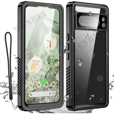 IP68 Luxe Waterdichte Hoes Google Pixel 10 9 8 7 Pro XL 7A Sneeuw Stof Schokbestendig 360° Onderwater IP68 Gecertificeerde Cover Google Pixel 6A gray