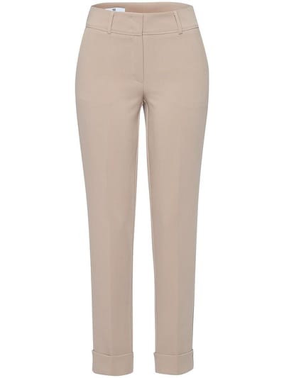 Enkellange broek persplooien Van Fadenmeister Berlin beige