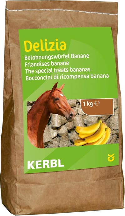 Kerbl Delizia Bio-beloningsbrok Banaan 1kg