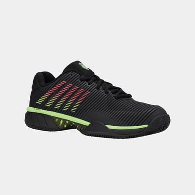 K-SWISS Tennisschoenen Hypercourt Express 2 Clay Black/soft Neon Green/neon Lava Mens 49