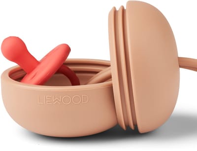 Liewood Philip Pacifier Box - fopspeendoos - Tuscany rose
