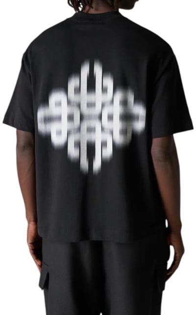 The Couture Club Heren T-shirt Zwart TCCM2977 Motion Blurred Emblem