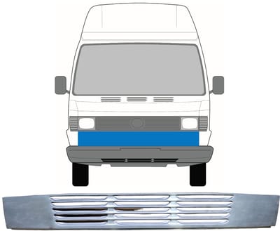 Onderste grill voor Mercedes T1 207-410 1977-1995