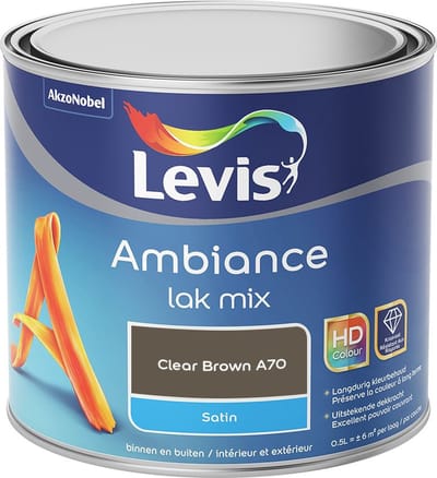 Levis - Ambiance Lak Satin Mix - Clear Brown A70 - Mengverf - 0,5 L