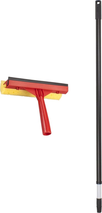 Raamwisser met telescoopsteel - raamtrekker - 150 cm - kunststof
