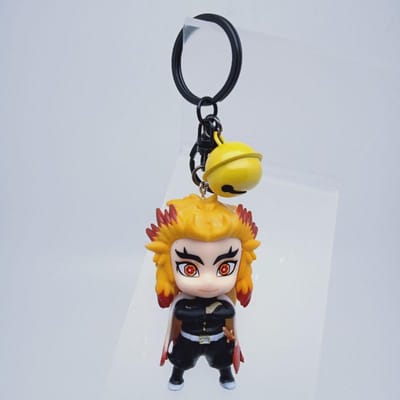 Demon Slayer PVC Sleutelhanger Anime Figuur Bedel Cosplay Accessoire Cadeau voor Fans