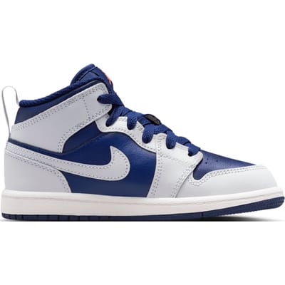 Jordan Aj1 Mid Peuterschoenen - Blauw - Maat 29.5 - Leer