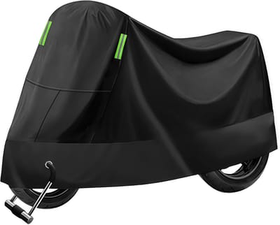 Motorhoes met slotgat, waterdichte fietshoes voor buiten, bescherming tegen regen, zon, stof en wind, allround bescherming voor fietsaccessoires geschikt voor terreinwagens, fietsen, scooters en elektrische motorfietsen (4XL).