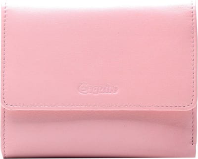 Esquire Leren Portemonnee Viktoria Flap Wallet Apricot Roze