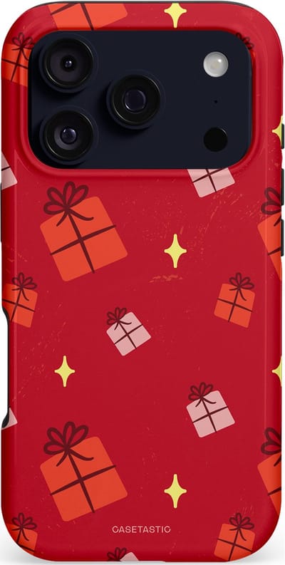 Casetastic hoesje geschikt voor Apple iPhone 17 Pro - MagSafe - Dubbellaagse bescherming - Rode Sinterkerst Cadeaus - Fashion Case - Rood