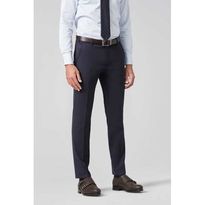 Meyer Broek Bonn Modern Fine Gabardine Bistretch Wool Blend Navy / male