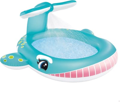 Walvis Sproei Zwembad 201cm x 196cm voor Kinderen - Perfect voor Tuin en Speelplezier