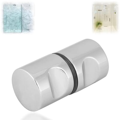 Dailygoods- Deurgrepen Aluminiumlegering - Douchedeurknoppen - Glazen Deuren - Antislip Handgreep - Zilver - Schokbestendig - Deurklink