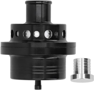 Dailygoods - Turbine Dump Blow Off Valve - Universeel - Aluminium - Zwart - Turbo Ventiel - Geschikt voor Focus RS MK1 en Escort Cosworth