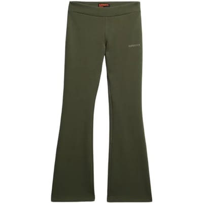 Superdry - Sport Tech joggingbroek met lage taille en wijde pijpen - Dames - Broeken
