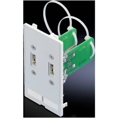 Rittal SZ 2482.540 Interface klep USB-A Spuitgietwerk Grafietgrijs (RAL 7024) 1 stuk(s) Piece