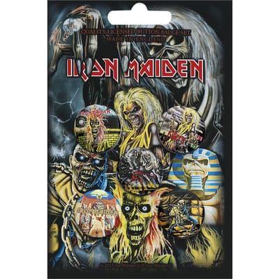 Iron Maiden Badge - Early Albums - voor Geen - meerkleurig