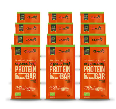 Cherky | ECO Beef Bar | Spanish BBQ | 12 Stuks | 12 x 35 g