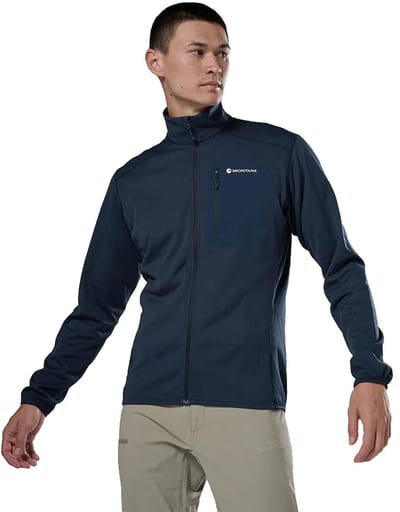Montane Zepher Fleece Met Volledige Rits Blauw M Man