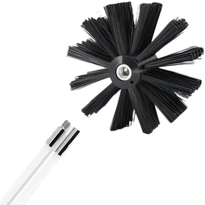 Dailygoody - Schoorsteen Veegreiniger - Rookkanaal Reinigingsborstel - Duurzaam en Praktisch - Open Haard Tool Kit - Verbeter Droogtijd en Verminder B..