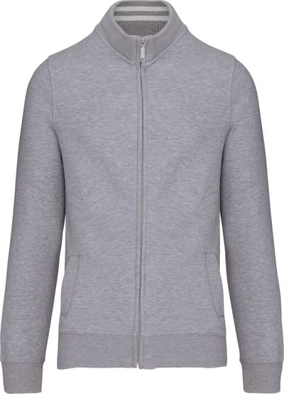 Kariban Herensweater met rits K456 - Oxford Grey - M