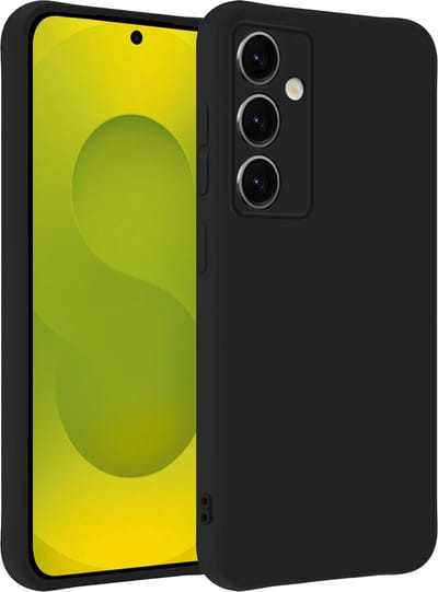 Hoesje - Geschikt voor Samsung Galaxy S25 - Sterk & Shockproof - Hoes Cover - Siliconen Case - Telefoonhoesjes - Zwart