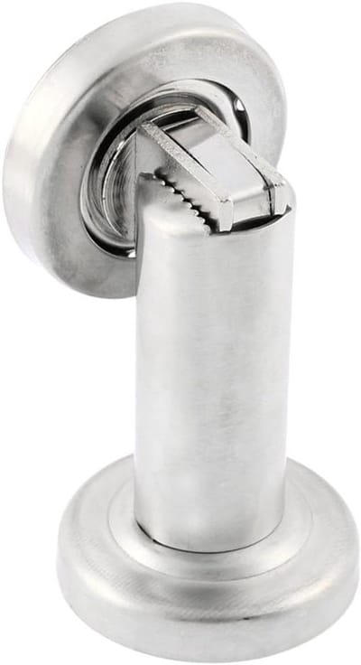 Deur Stopper - Deurhouder - Deuren Open Houden - Magnetische Vangst - 90mm Hoogte - Zilverkleurig