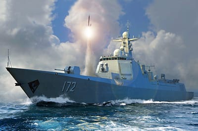 Trumpeter Modelbouwpakket Militaire voertuigen - 06732 PLA Navy Type 052D Destroyer Plastic - 1:700 - Modelbouw