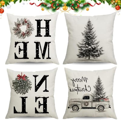 Kerstkussenslopen voor een Feestelijke Sfeer - Zachte Kussenslopen met Kerstthema en Decoratieve Ontwerpen