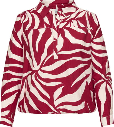 ONLY CARMAKOMA - CARCAMILLE L/S V-NECK BLOUSE AOP Dames Blouse