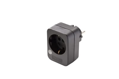 MK Adapterstekker Met Overspanningsbeveiliging Zwart Martin Kaiser - 594/sw [10 stuks]