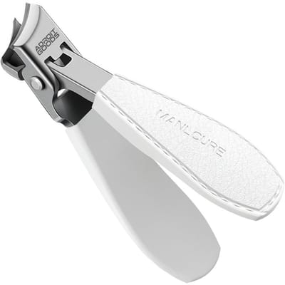 AdroitGoods 38° Premium nagelknipper – Innovatief Design voor Ultieme Precisie, Kracht en Comfort - Nageltang groot handvat - Wit