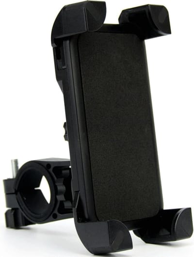 Fiets Universele Telefoonhouder - Telefoonhouder Fiets - Smartphone Houder - Schokbestendig - Geschikt Voor Alle Toestellen - Geschikt Voor Alle Fietsen - Zwart