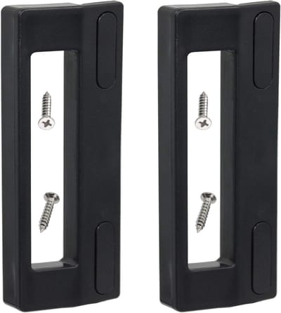 SPARES2GO Universal Door Handle Compatible with Refrigerator, Daewoo & Servis Fridge Freezer (Pack of 2, 190mm, Black)