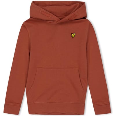 Lyle & Scott Kinder/Kinder Logo Trekkoord Hoodie (Baksteen)