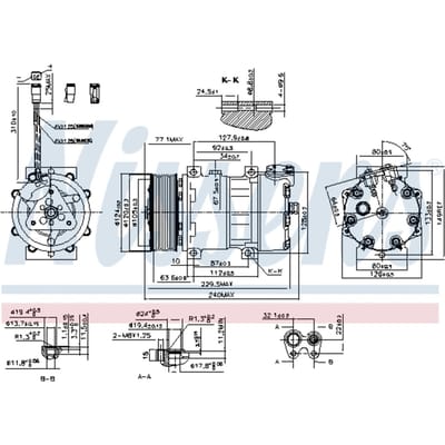 Compressor airconditioning NISSENS 890022