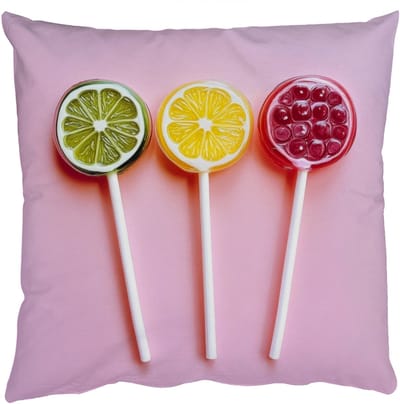 Sierkussens - Kussentjes Woonkamer - 50x50 cm - Lolly - Snoep - Citrus