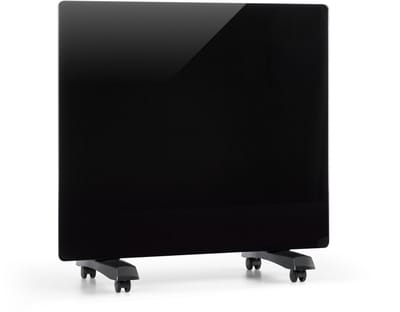 Klarstein elektrische kachel, convectiekachel met wielen, draagbare elektrische kachel, energiebesparend, slanke, stille elektrische kachel, vrijstaande elektrische radiator met thermostaat, 1000 W