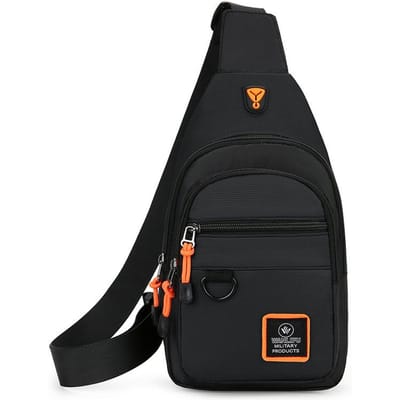 Casual Heren Borsttas Nylon Kleine Schoudertas Hardlopen Fiets Riem Sling Bag Outdoor Sport Crossbody Tas Reis Telefoon Tas Tas