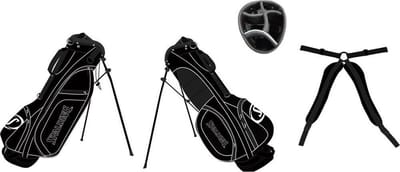 Spalding 7-inch Standbag Zwart Wit