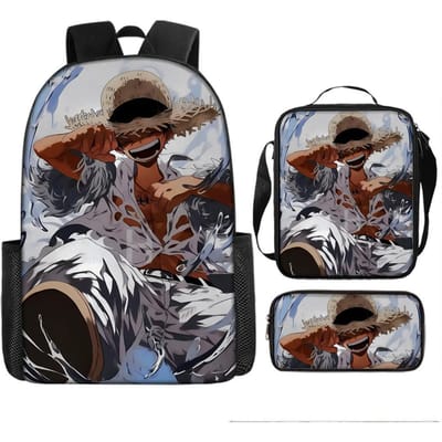 One Piece One Piece Schooltas Luffinica Zeekoning Student Schooltas Rugzak Set Three piece set