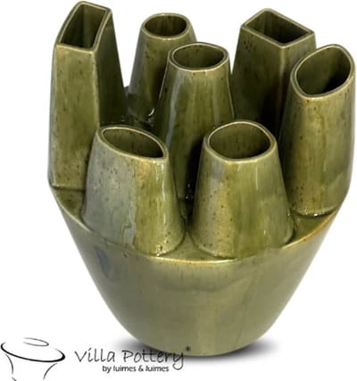 Vaas - Villa Pottery - Decoratie - Woondecoratie - Keramiek - Flowerpower 3_1 Green reactive
