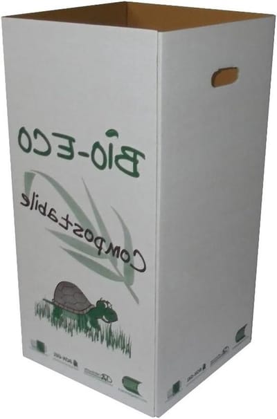 Verpakking van 5 stuks, organisch CM 35 X 35 HOOGTE 70 CM VOOR DIFFERENDIFFERENTIA, IMMONDIZIA EN BLAUW, Verzenddoos