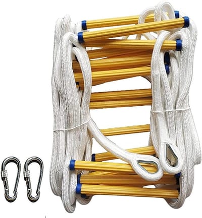 Touwladder Brandladders, Brandwerende vluchtladder Reddingsladder, Multifunctionele ladder Noodladder / 12M (39,4Ft)