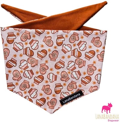 LanaBandana Dogwear | Winter | Kerst | Baby, it's cold outside | Knoopbandana | Hondenbandana | maat S