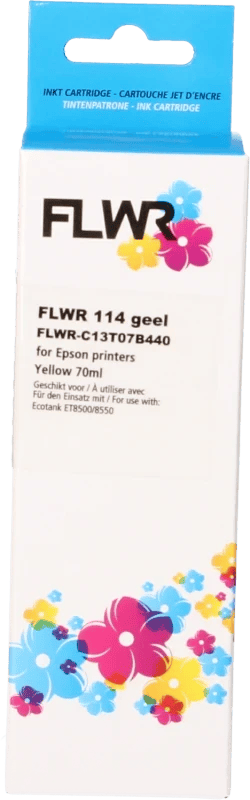 FLWR Epson 114 Inktfles geel (Huismerk (compatible))