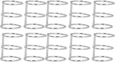 Dailygoods- Boekringen 10 Stuks - Losse Bladmappen - Roestvrij Staal - Waterdicht - Breukbestendig - Flexibel Ontwerp - Ringbanden