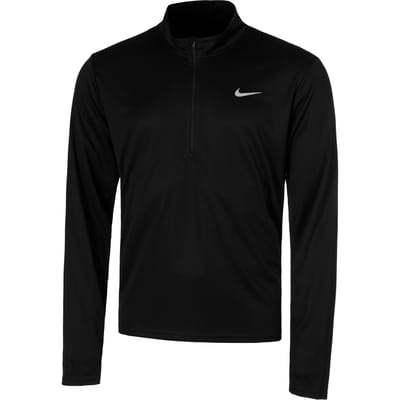 Nike Pacer Dri-fit 1/2 Zip Heren Hardloop Sweater Fq2494-010 - Kleur Zwart-multicolour - Maat S